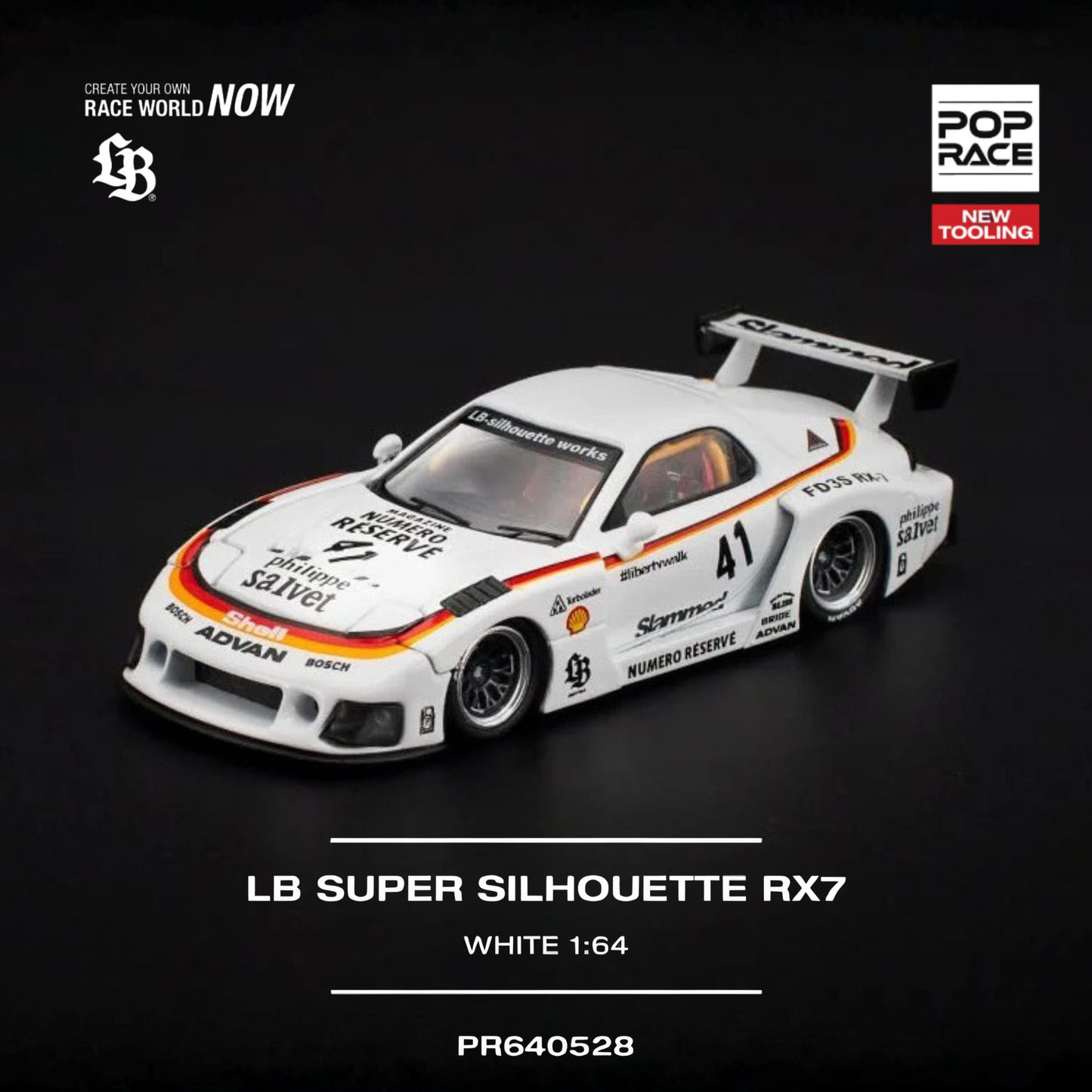 LB Super Silhoutte RX7 FD3S White (PRE ORDEN)