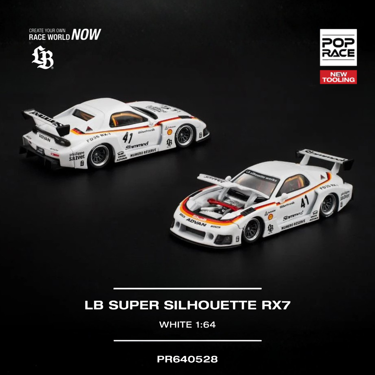 LB Super Silhoutte RX7 FD3S White (PRE ORDEN)