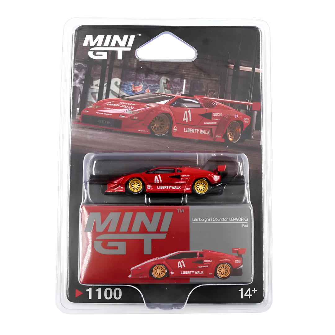 Lamborghini Countach LB-WORKS Red - Mini GT