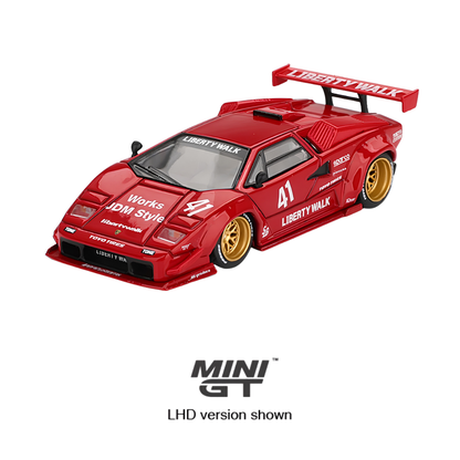 Lamborghini Countach LB-WORKS Red - Mini GT