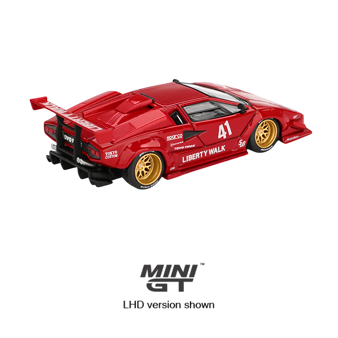 Lamborghini Countach LB-WORKS Red - Mini GT