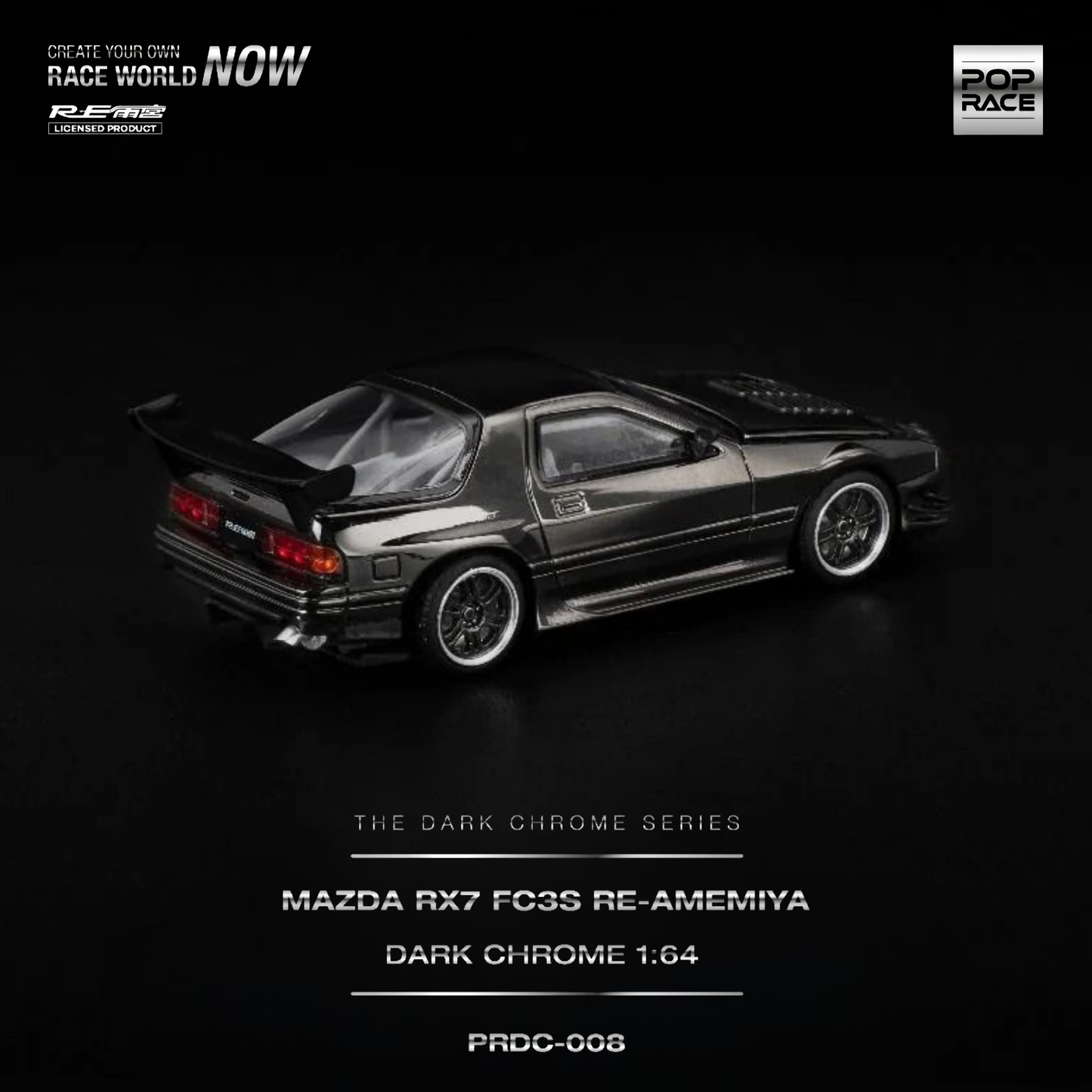 Mazda RX7 FC3S Re-Amemiya - Dark Chrome (PRE ORDEN)