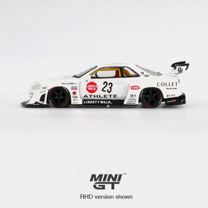 Nissan LB-ER34 Super Silhouette ATHLETE/COLLET - Mini GT (PRE ORDEN)
