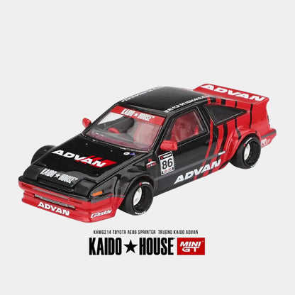 Toyota AE86 Sprinter Trueno Kaido ADVAN  - Mini GT x Kaido House (PRE ORDEN)