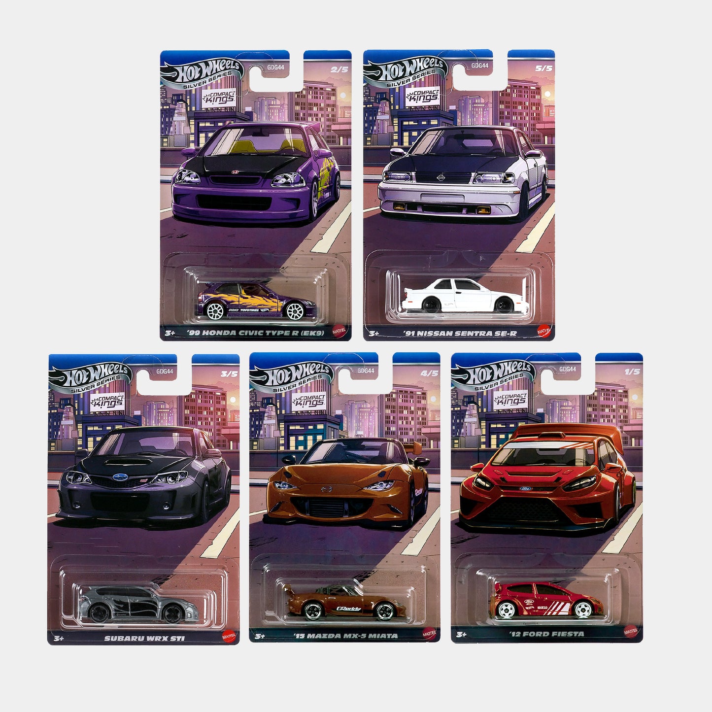 Compact Kings Set Completo Hot Wheels Silver Series (PRE ORDEN)