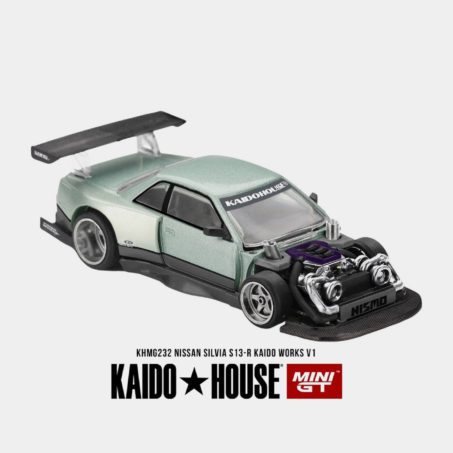 Nissan Silvia S13 - Kaido Works V1 - Mini GT x Kaido House  (PRE ORDEN)