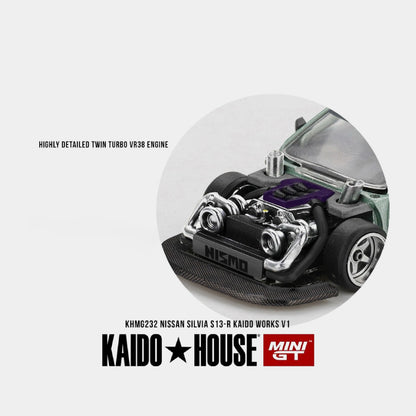 Nissan Silvia S13 - Kaido Works V1 - Mini GT x Kaido House  (PRE ORDEN)