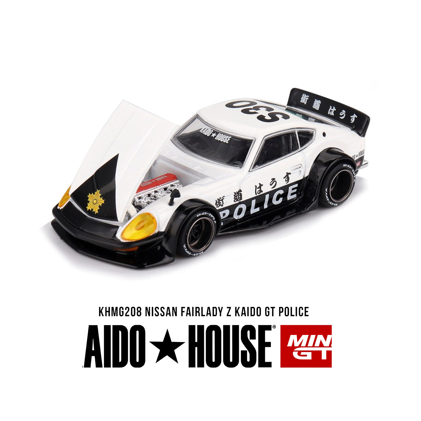 Nissan Fairlady Z Kaido GT Police - Kaido House - Mini GT 1/64
