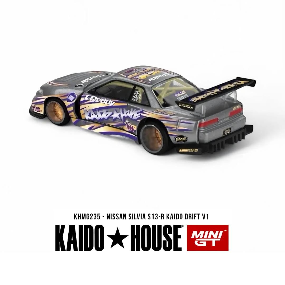 Nissan Silvia S13-R - Kaido Drift V1 - Mini GT x Kaido House (PRE ORDEN)