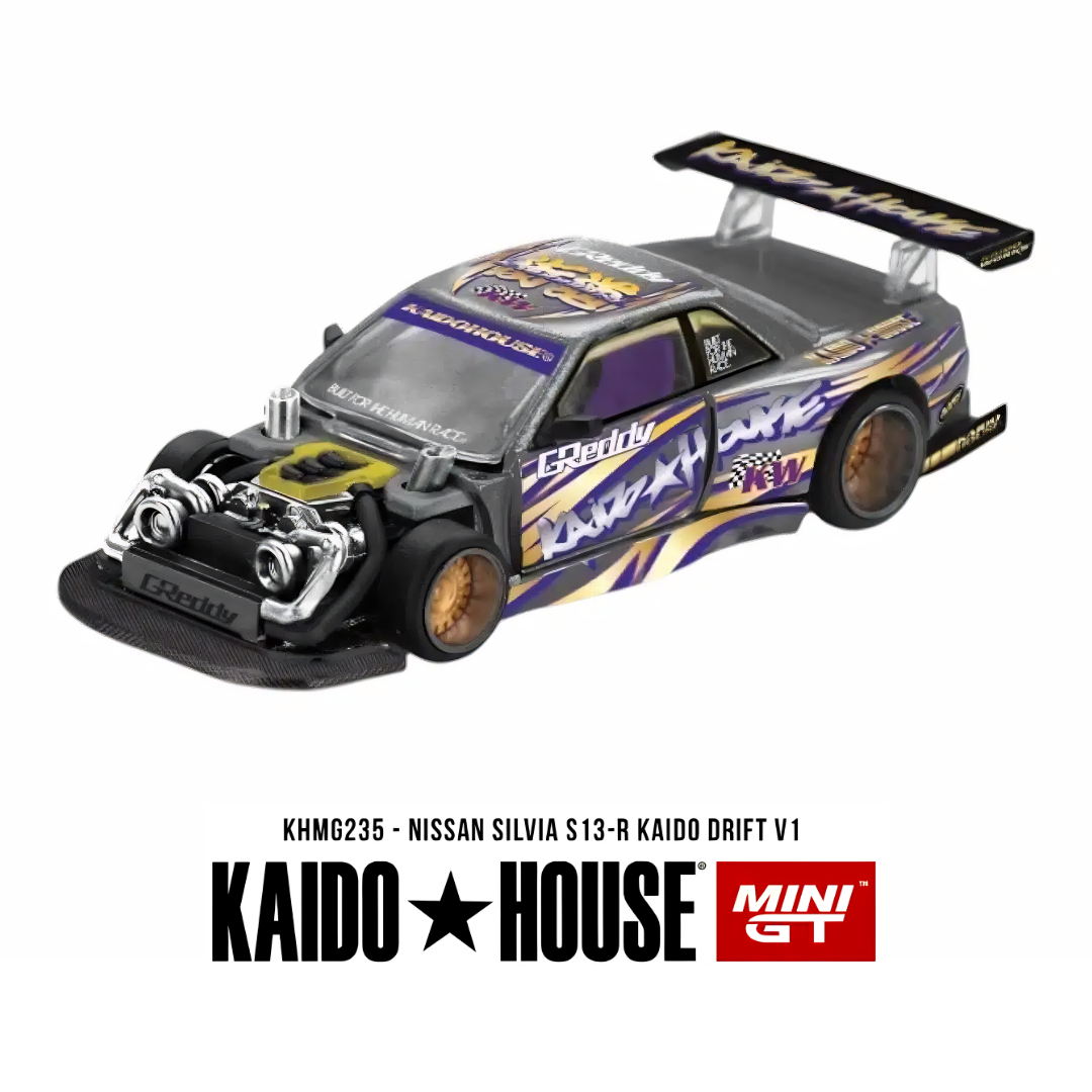 Nissan Silvia S13-R - Kaido Drift V1 - Mini GT x Kaido House (PRE ORDEN)
