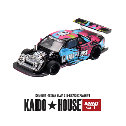 Nissan Silvia S13-R Kaido Splash V1 - Mini GT x Kaido House (PRE ORDEN)