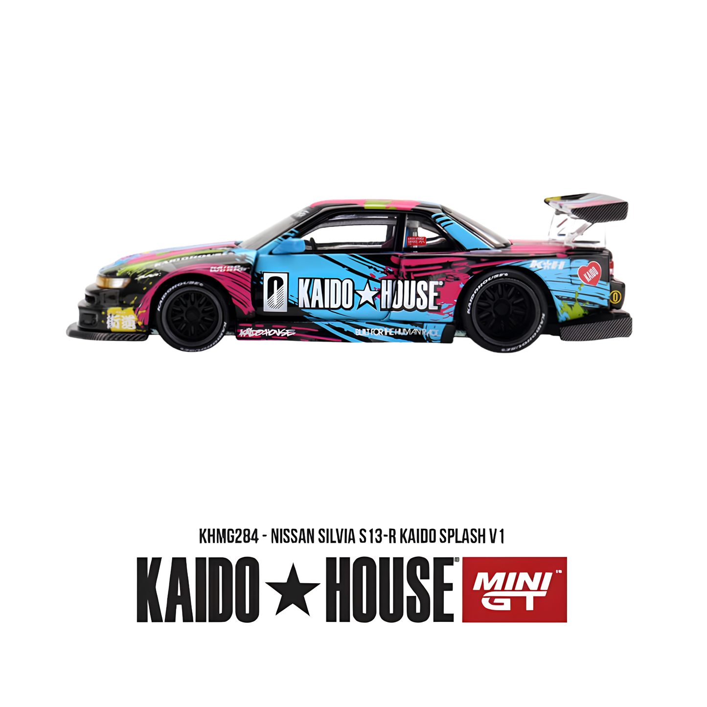 Nissan Silvia S13-R Kaido Splash V1 - Mini GT x Kaido House (PRE ORDEN)