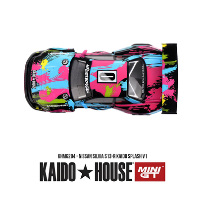 Nissan Silvia S13-R Kaido Splash V1 - Mini GT x Kaido House (PRE ORDEN)