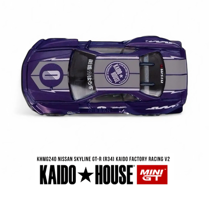 Nissan Skyline GT-R (R34)  - Kaido Racing V2 - Mini GT x Kaido House (PRE ORDEN)