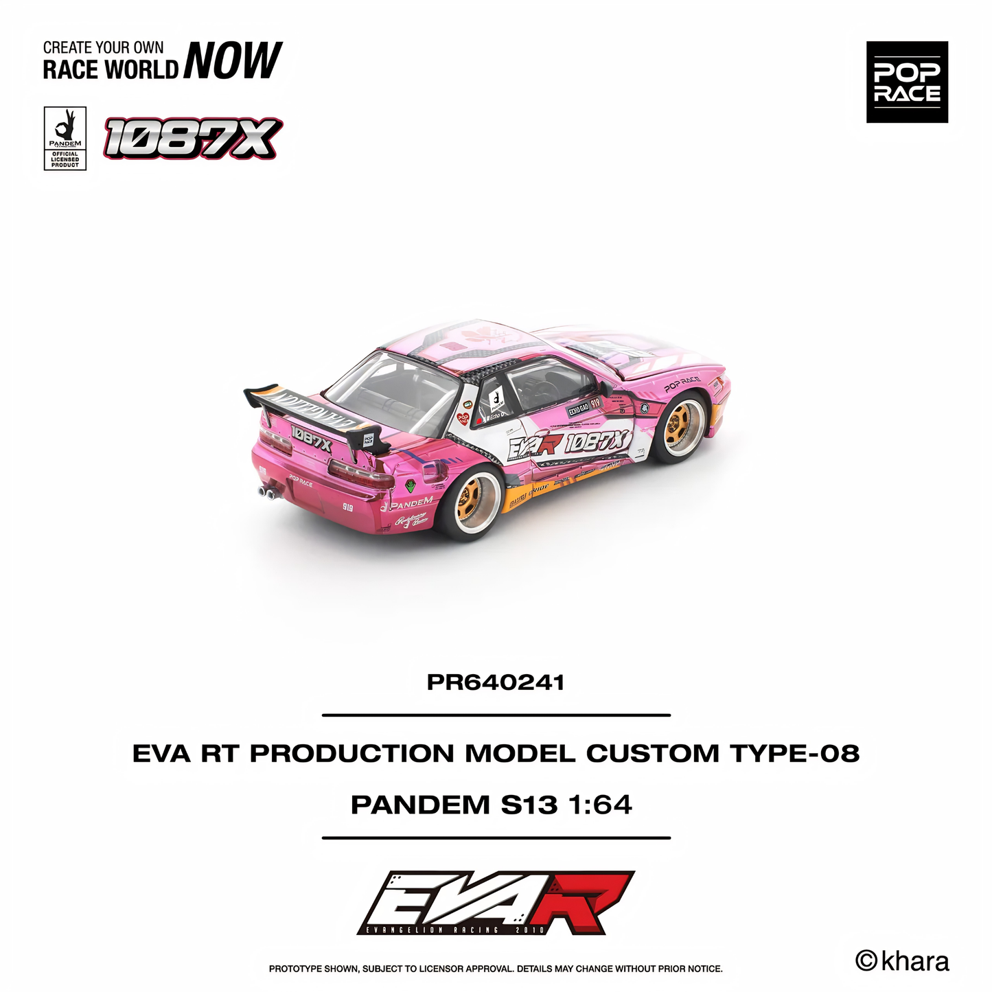Pandem Silvia S13 EVA RT Production Model Custom Type-08 x 1087X - (PRE ORDEN)