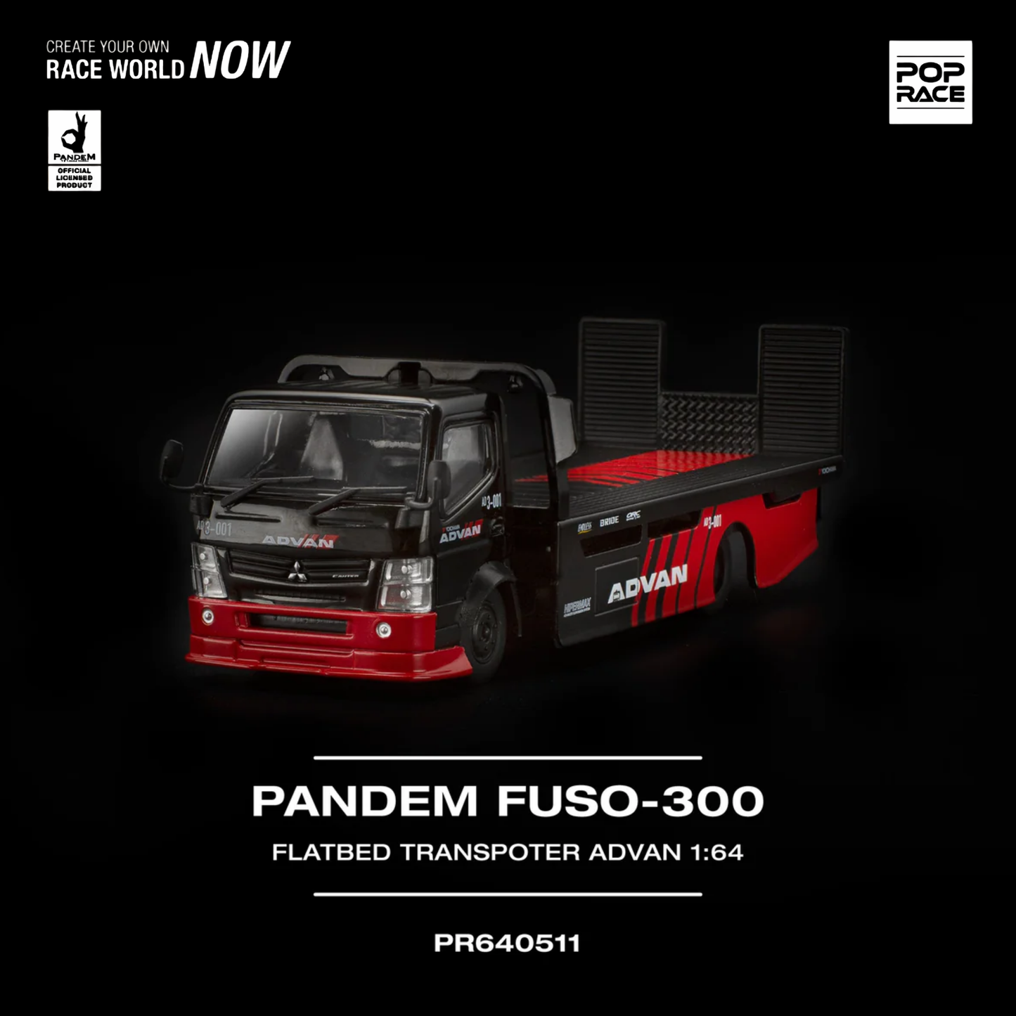 Pandem Fuso 300 Flatbed Trasnsporter Advan (PRE ORDEN)