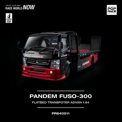 Pandem Fuso 300 Flatbed Trasnsporter Advan (PRE ORDEN)