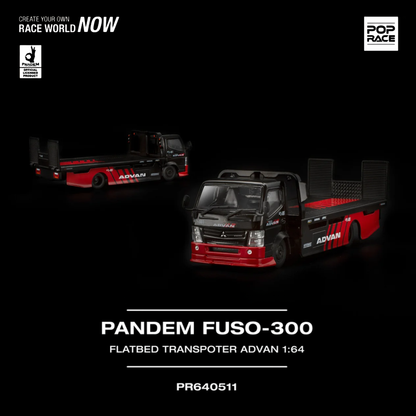 Pandem Fuso 300 Flatbed Trasnsporter Advan (PRE ORDEN)