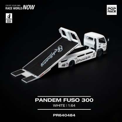 Pandem FUSO 300 Flatbed Transporter - Silver Chrome (PRE ORDEN)