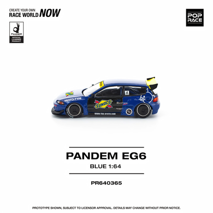Pandem Civic EG6 Bue Black - (PRE ORDEN)