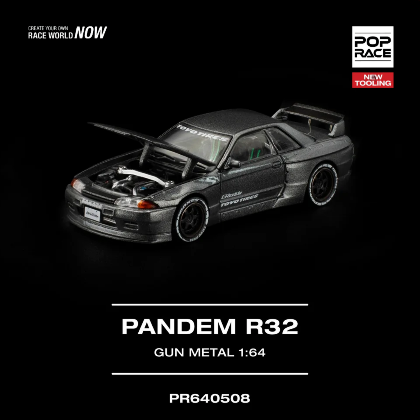 Pandem R32 Gun Metal New Tooling (PRE ORDEN)