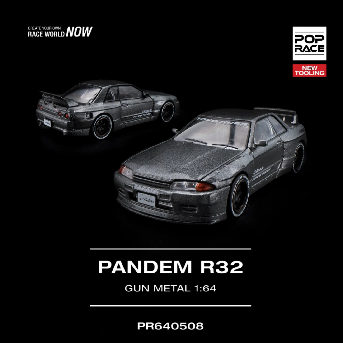 Pandem R32 Gun Metal New Tooling (PRE ORDEN)