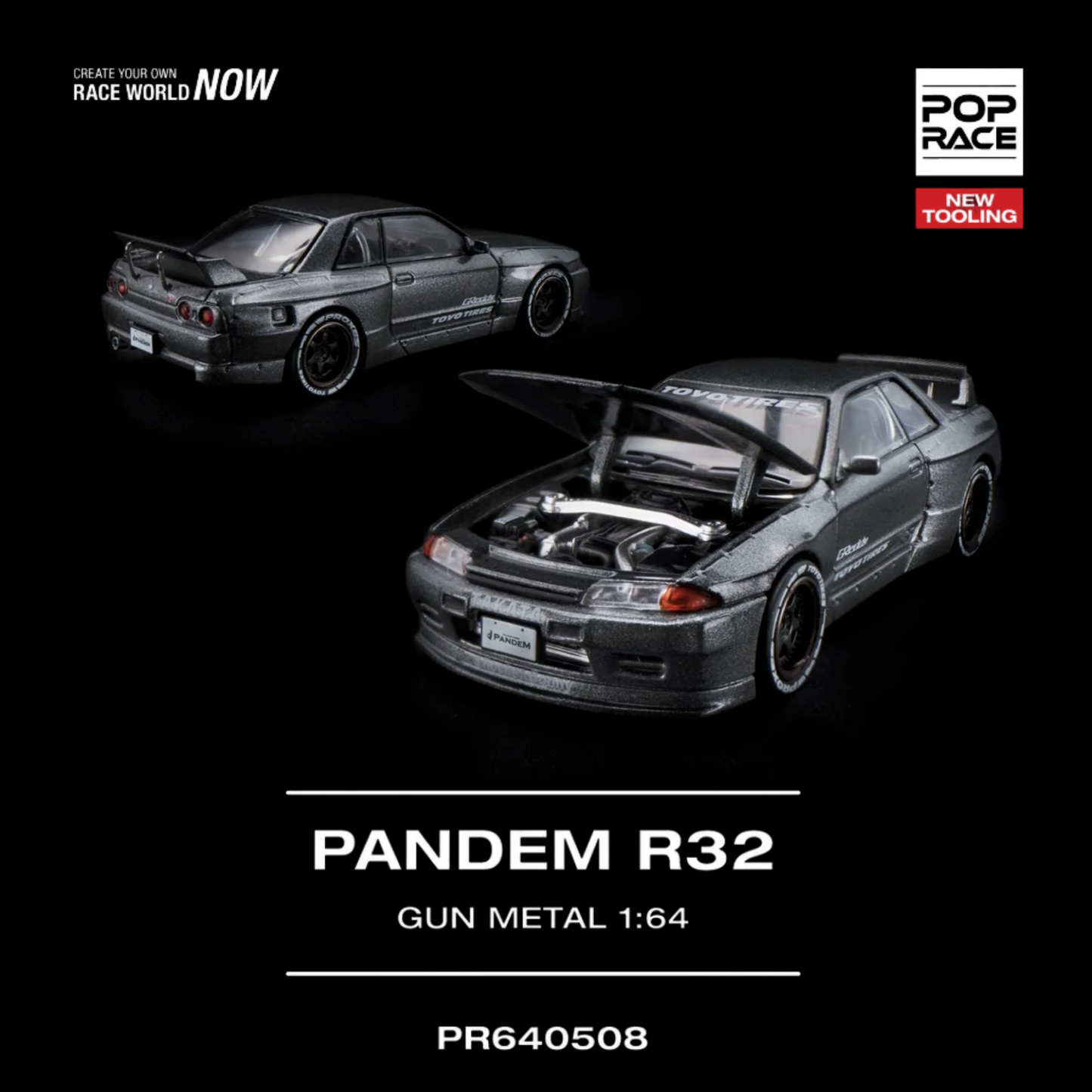 Pandem R32 Gun Metal New Tooling (PRE ORDEN)