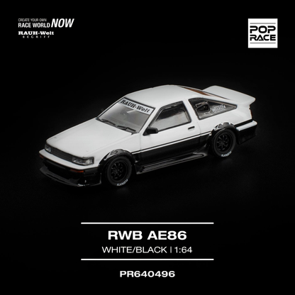 RWB AE86 - White Black (PRE ORDEN)