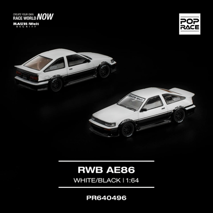 RWB AE86 - White Black (PRE ORDEN)