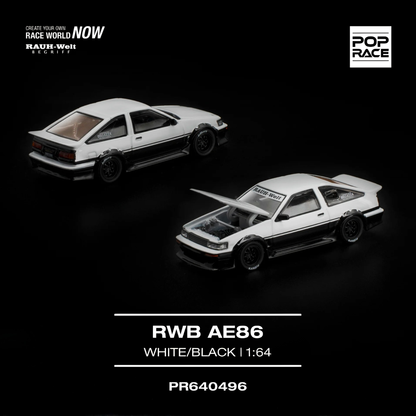 RWB AE86 - White Black (PRE ORDEN)