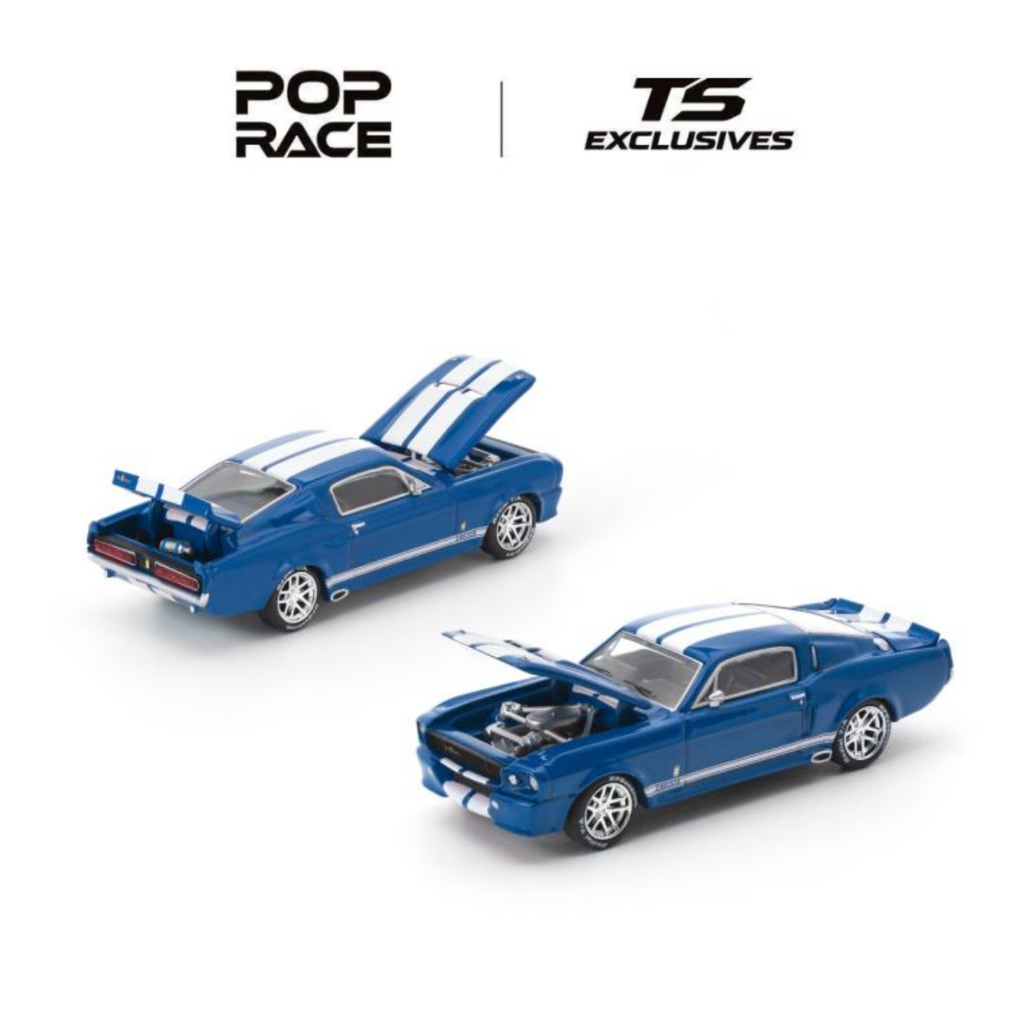 Shelby Mustang GT500 - Blue with White Stripes TS Exclusives (PRE ORDEN)