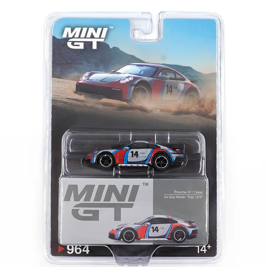 Porsche 911 Dakar Ice Grey Metallic - Mini GT