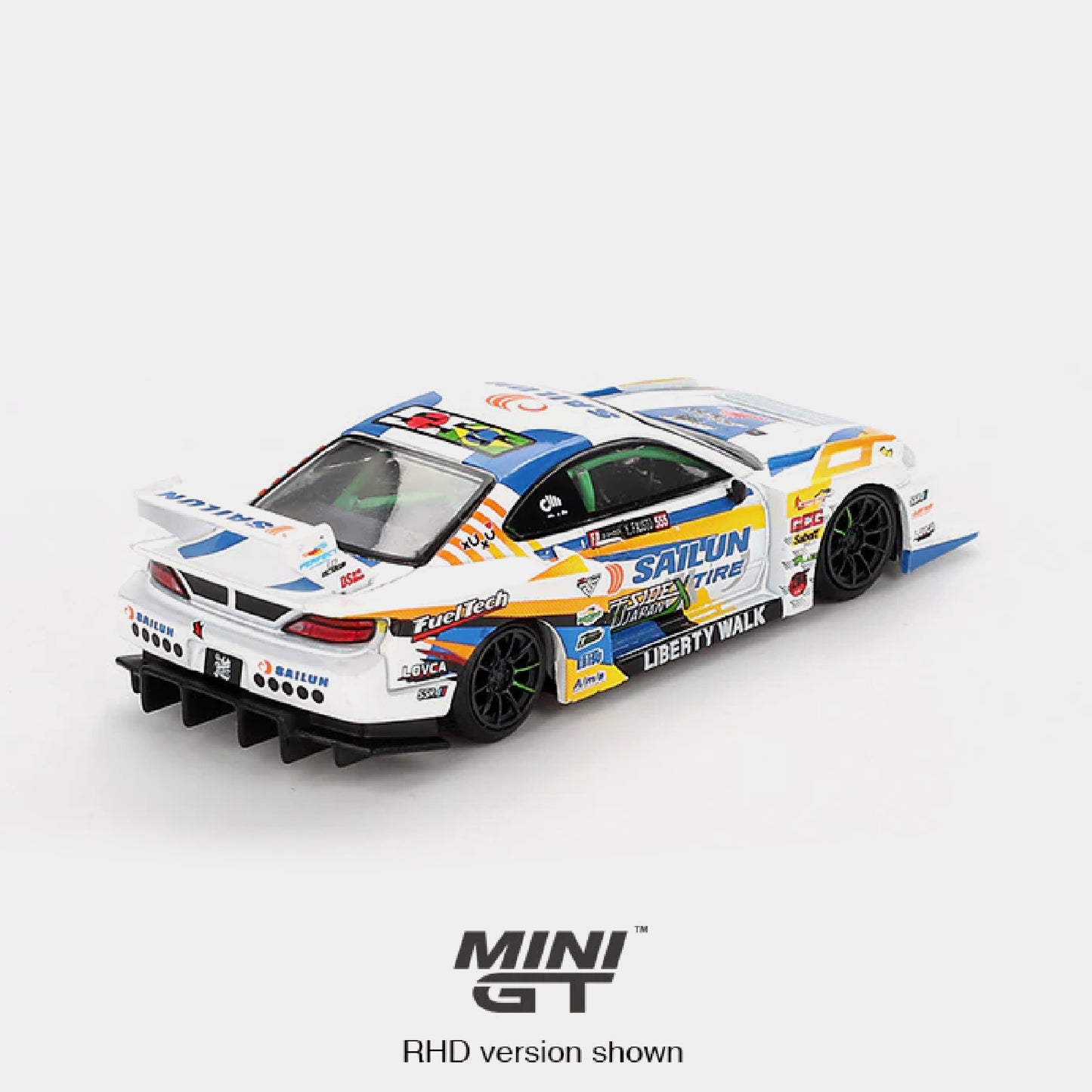 Nissan S15 Silvia  Super Silhouette Liberty Walk - Mini GT