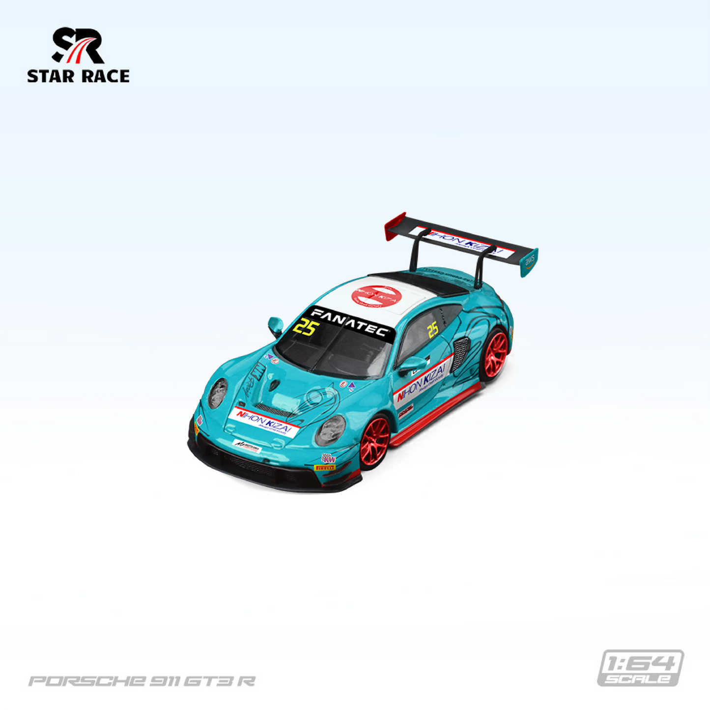 Porsche 911 GT3 Light Blue - Star Race (POR PEDIDO)
