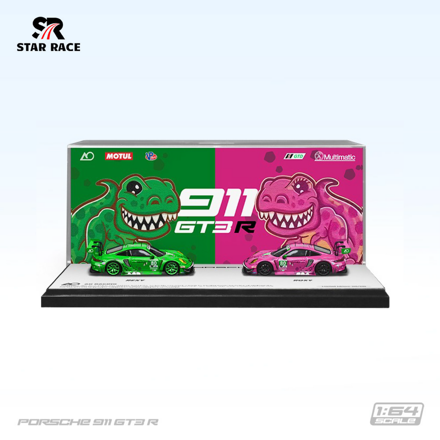 Porsche 911 GT3 Roxy & Rexy Two pack - Star Race (POR PEDIDO)