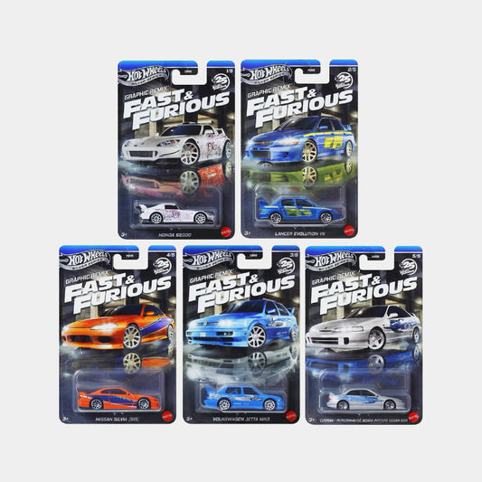 Rápido y Furiosos Graphic Remix - Hot Wheels Silver Series (PRE ORDEN)