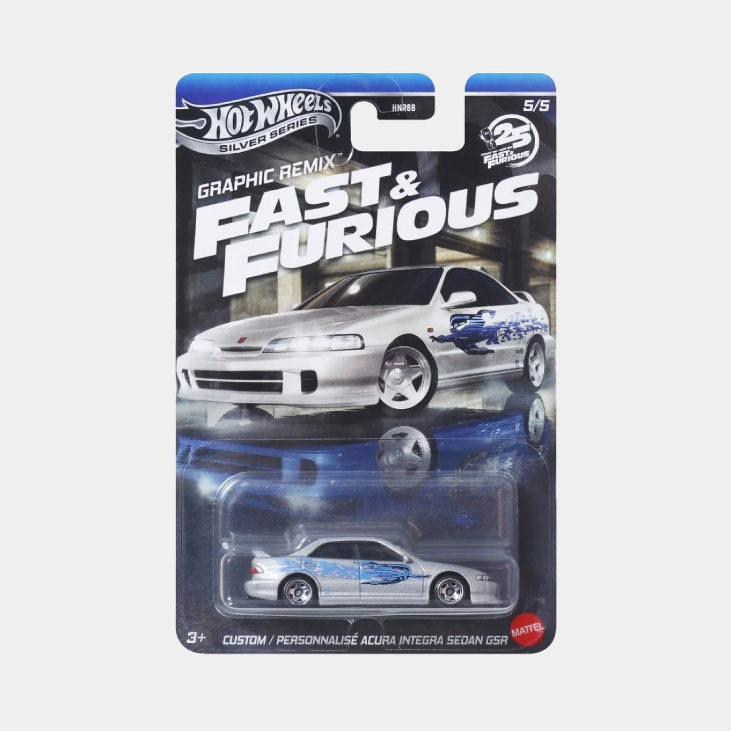 Rápido y Furiosos Graphic Remix - Hot Wheels Silver Series (PRE ORDEN)