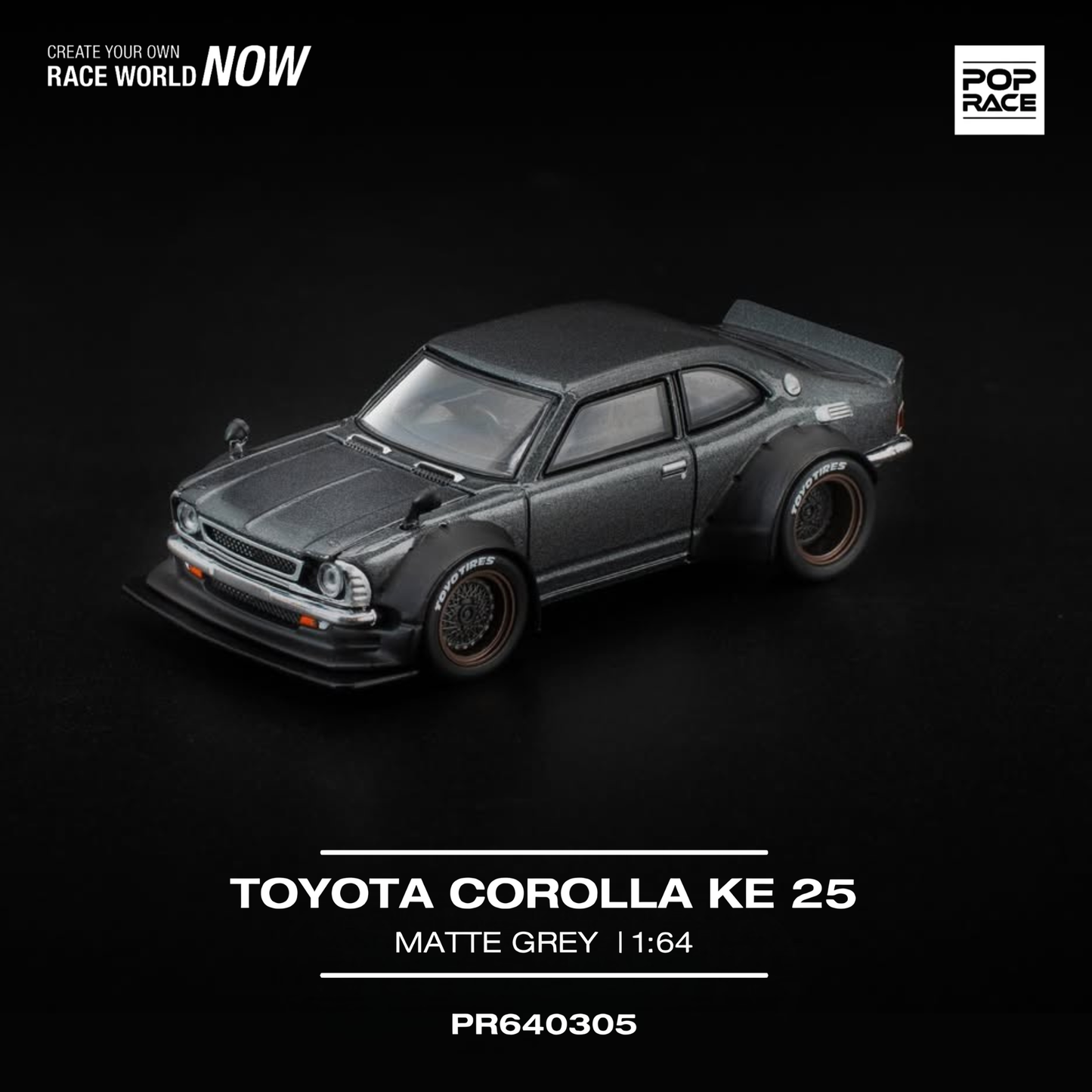 Toyota Corolla KE 25 - Matte Grey (PRE ORDEN)