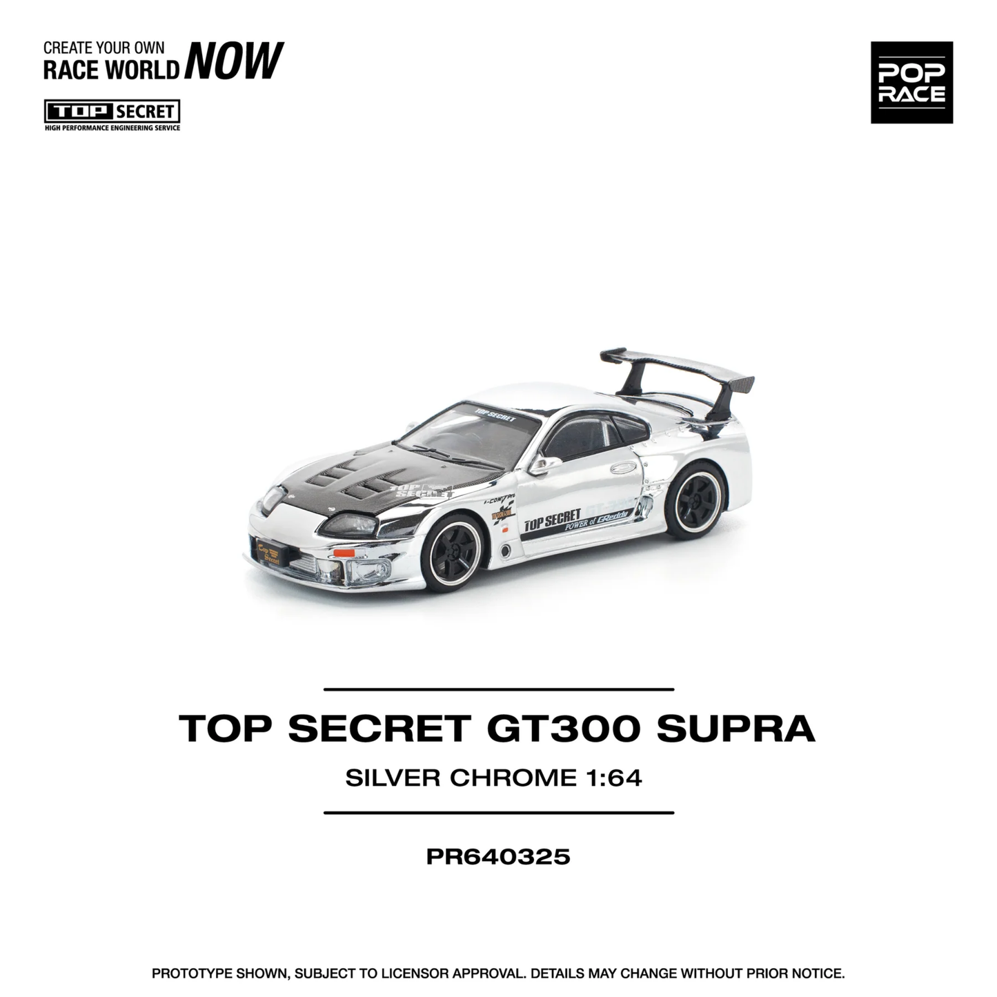 Top Secret GT300 Supra Silver - (PRE ORDEN)