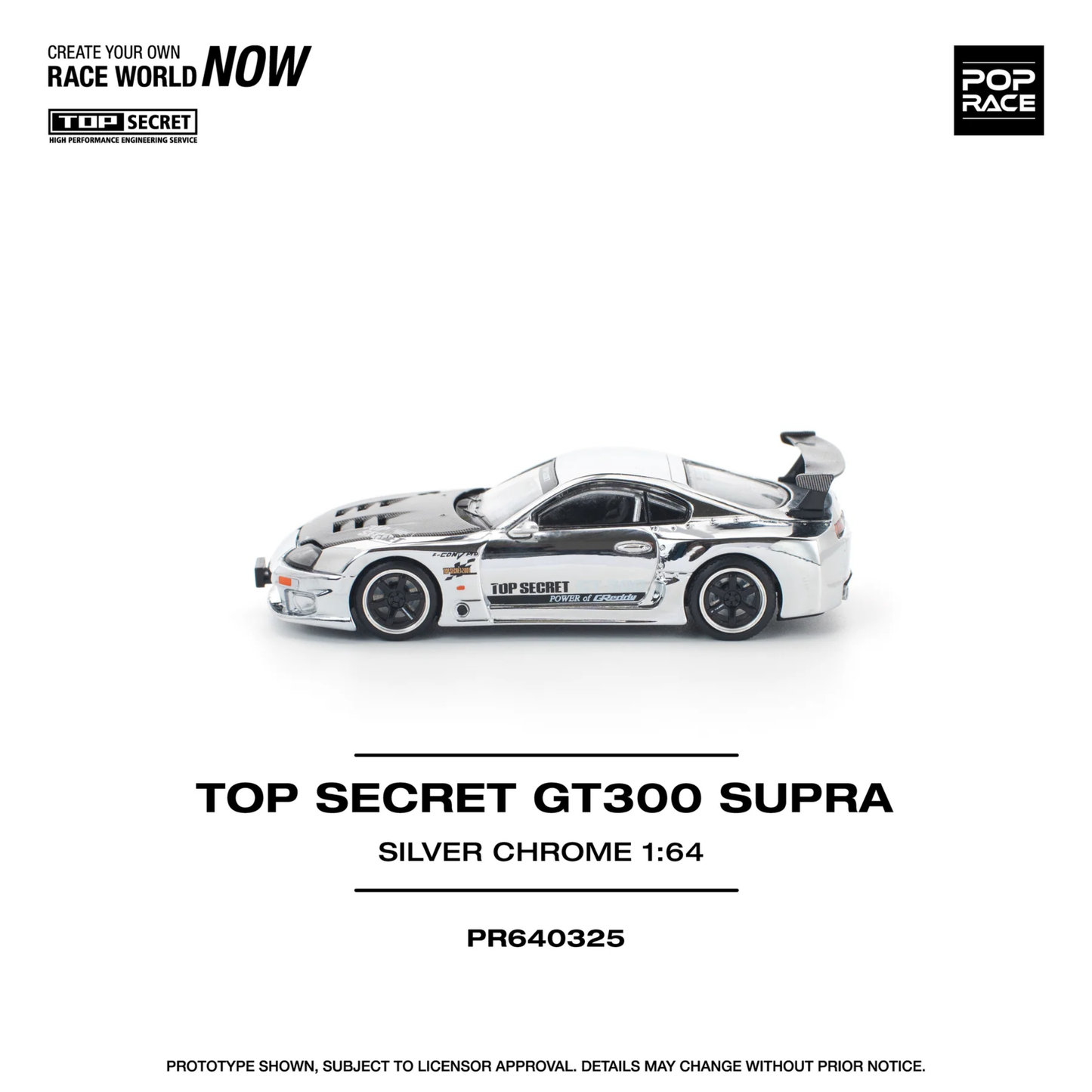 Top Secret GT300 Supra Silver - (PRE ORDEN)