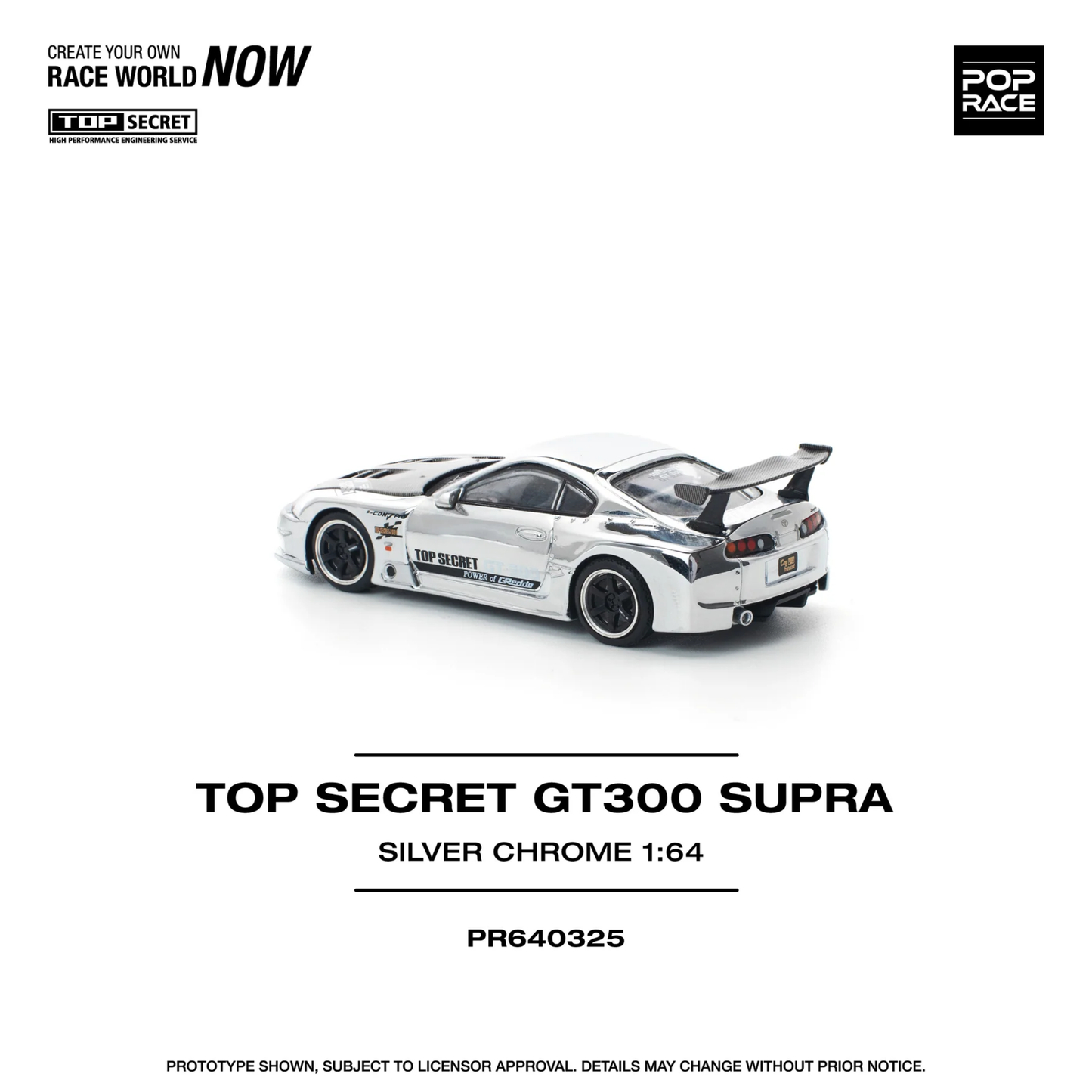 Top Secret GT300 Supra Silver - (PRE ORDEN)