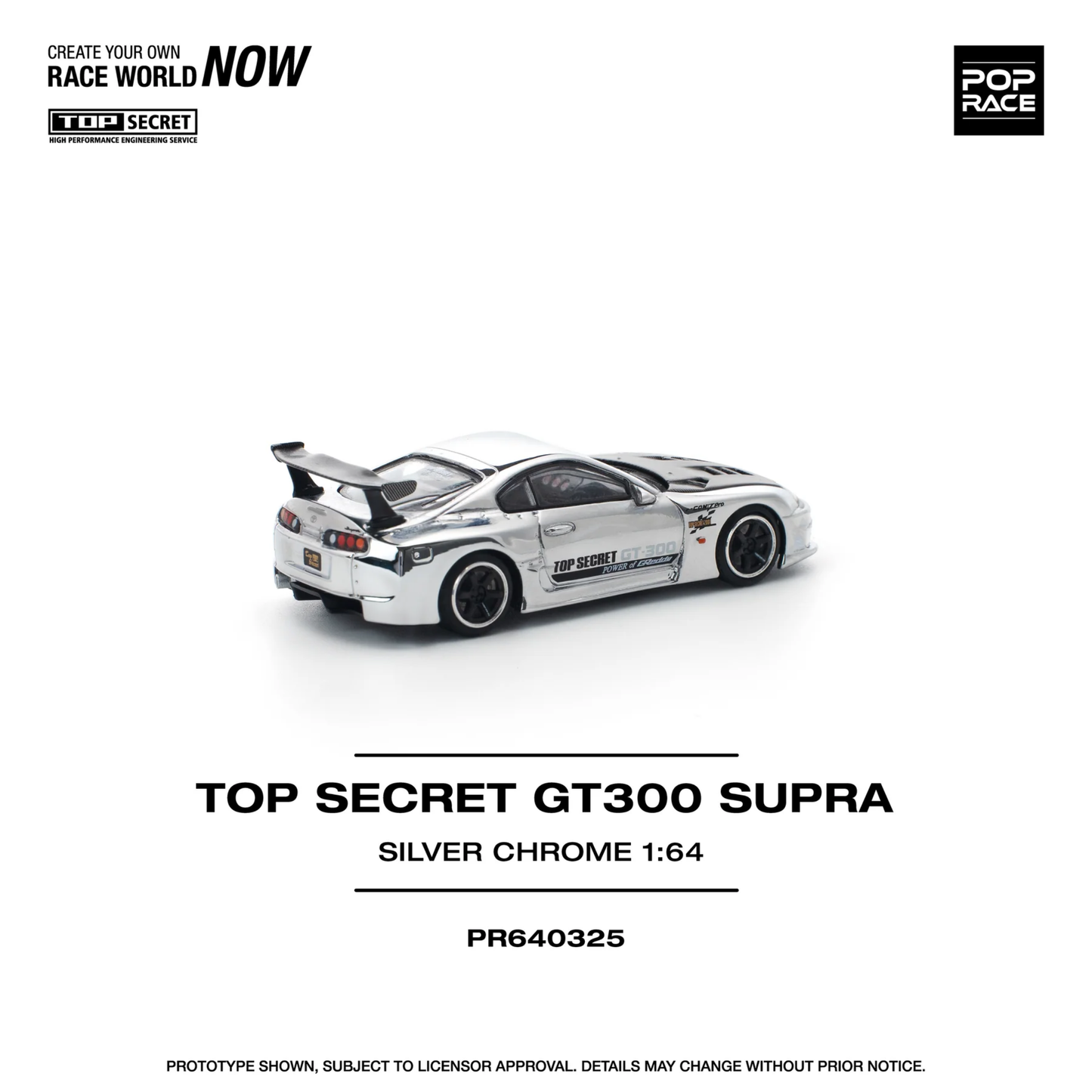 Top Secret GT300 Supra Silver - (PRE ORDEN)