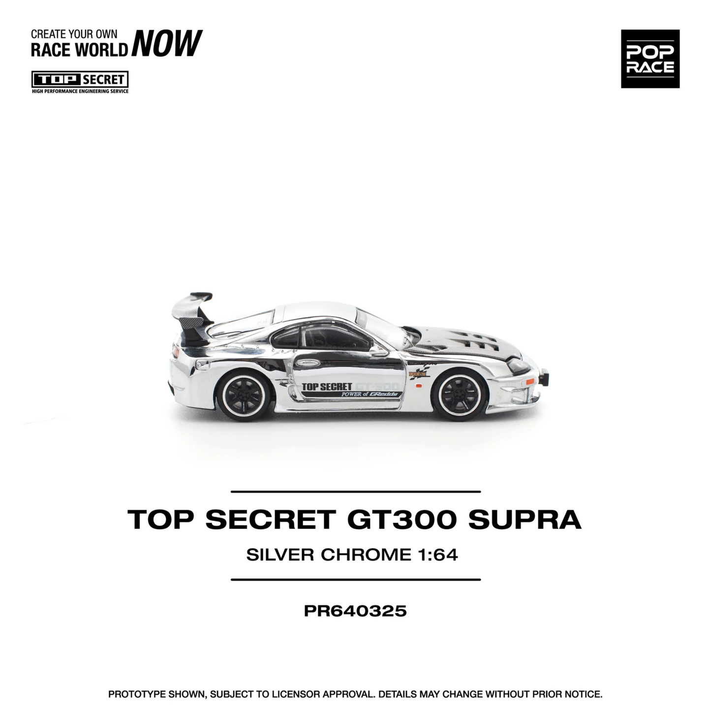 Top Secret GT300 Supra Silver - (PRE ORDEN)