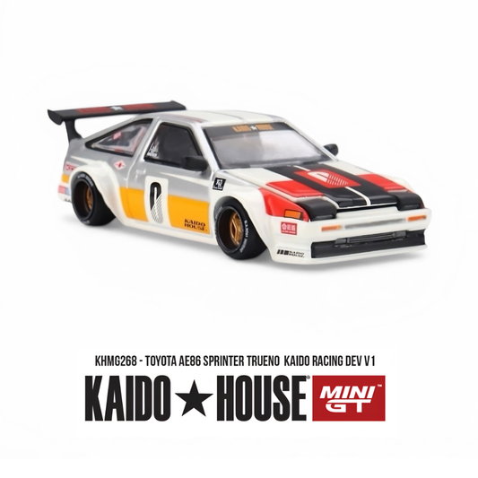 Toyota AE86 Sprinter Trueno - Kaido Racing Dev V1 - Mini GT x Kaido House (PRE ORDEN)