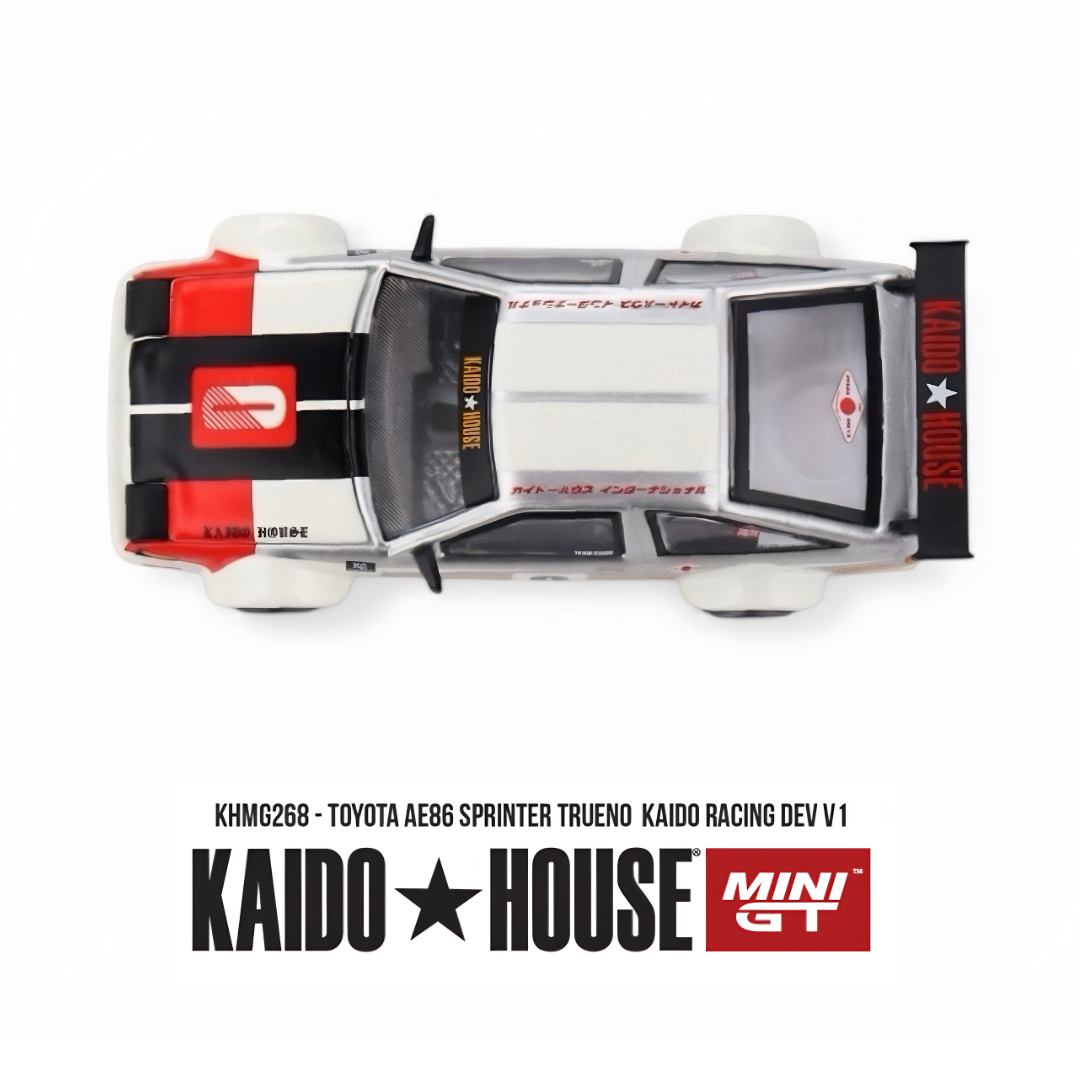 Toyota AE86 Sprinter Trueno - Kaido Racing Dev V1 - Mini GT x Kaido House (PRE ORDEN)