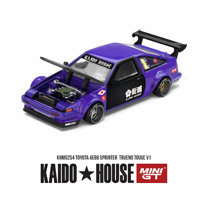 Toyota AE86 Sprinter Trueno - TOUGE V1 - Mini GT x Kaido House (PRE ORDEN)