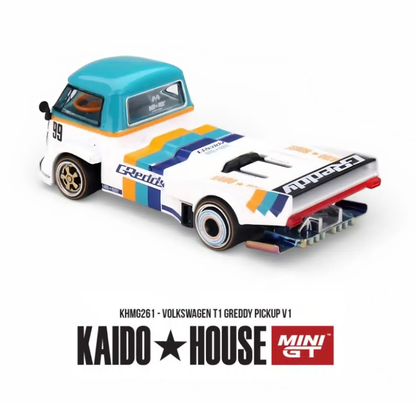 Volkswagen T1 - GReddy Pickup V1 - Mini GT x Kaido House (PRE ORDEN)