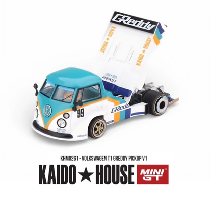 Volkswagen T1 - GReddy Pickup V1 - Mini GT x Kaido House (PRE ORDEN)