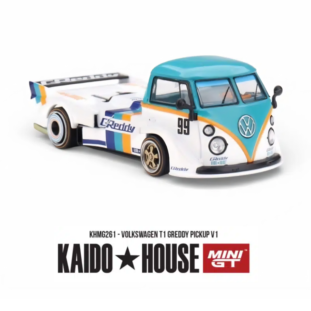 Volkswagen T1 - GReddy Pickup V1 - Mini GT x Kaido House (PRE ORDEN)